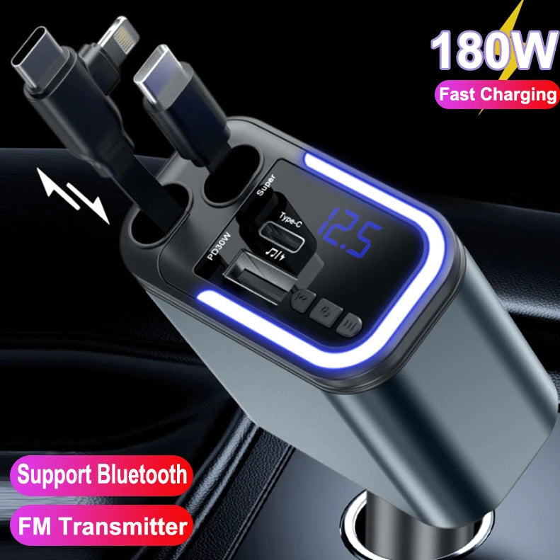 MotionDrive⢠1 5 IN 1 180W Bluetooth Car Charger Phone