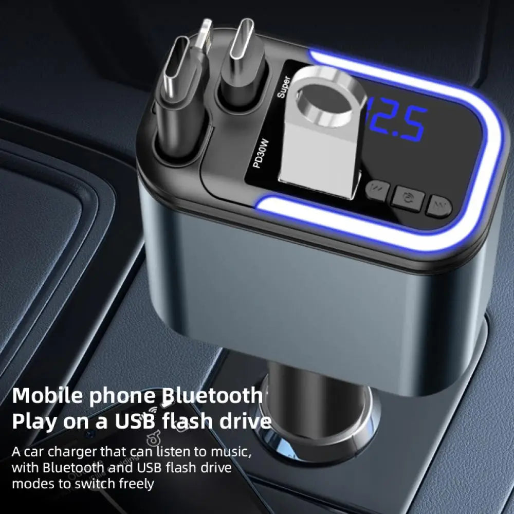 MotionDrive⢠1 5 IN 1 180W Bluetooth Car Charger Phone