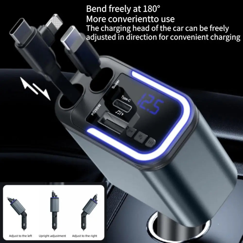 MotionDrive⢠1 5 IN 1 180W Bluetooth Car Charger Phone